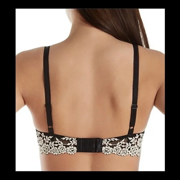 Wacoal Embrace Lace Underwire Bra 65191 Gray/Cream​​​​​​​​​ - Picture 3 of 15